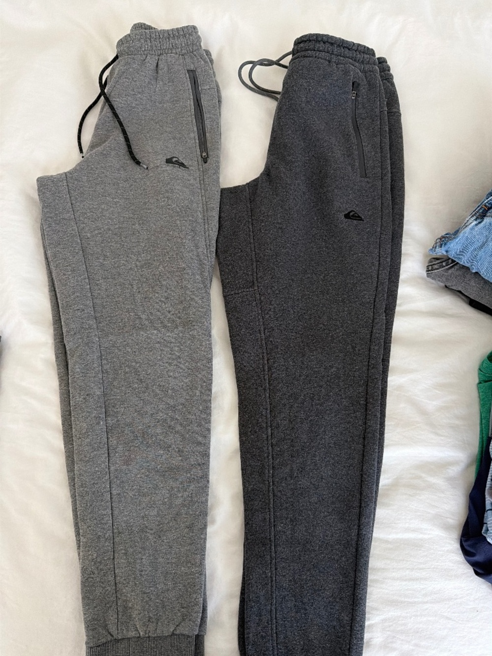Quick silver S joggers grey and dark grey